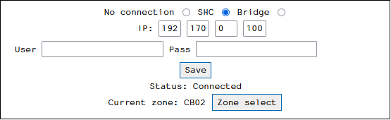 Připojení Controller CB02 a Smart Manager