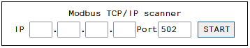 Controller CB02 Skenování linky MODBUS TCP/IP