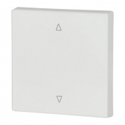 Kryt RF tlačítka 55x55mm Nahoru-dolů Zářivě bílá Lesklá | CWIZ-01/55