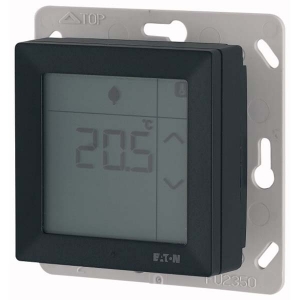 RF dotykový pokojový termostat 0-40°C s vlhkoměrem 10-95% s teplotním vstupem. Anthracite | CRCA-00/09