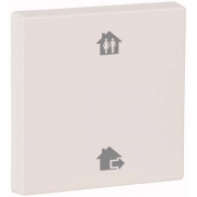 Kryt RF tlačítka 55x55mm s potiskem (Příchod. Odchod) Lesklá bílá | CWIZ-01/71