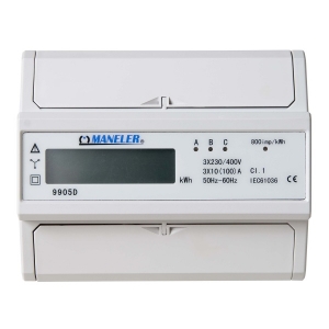 MANELER Elektroměr 9905D-WERTOR 10/100A 3fázová LCD | E1230