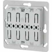 RF Multifunkční tlačítko 8-bodové - 55x55mm. Baterie 3V. Měření teploty a vlhkosti | CTSA-04/04