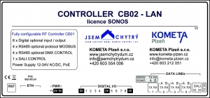Rozšiřující licence SONOS pro Controller CB02 | CB02-S