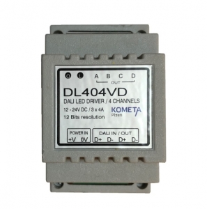 LED ovladač RGBW DALI | DL404VD