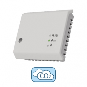 Prostorové čidlo CO2 s BOOST tlačítkem a výstupem 0-10V | NL-ECO-CO2-BA